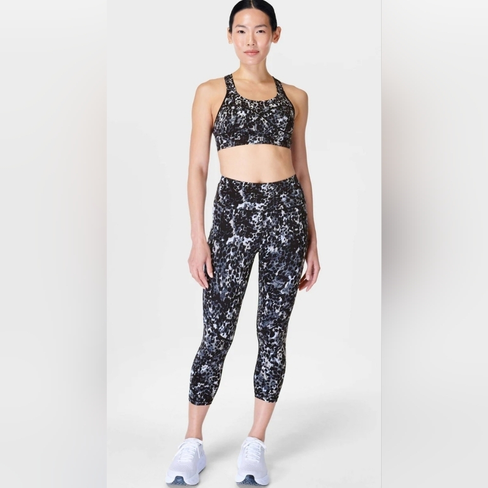 ❤️ SWEATY BETTY POWER CROP LEGGINGS, M/L (8-10)